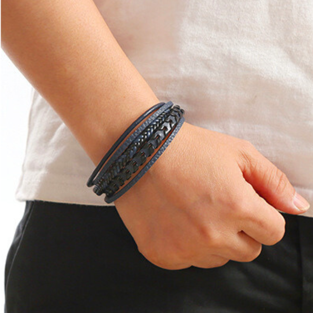 Lederarmband für Herren – robust, stilvoll und zeitlos (1+1 gratis)
