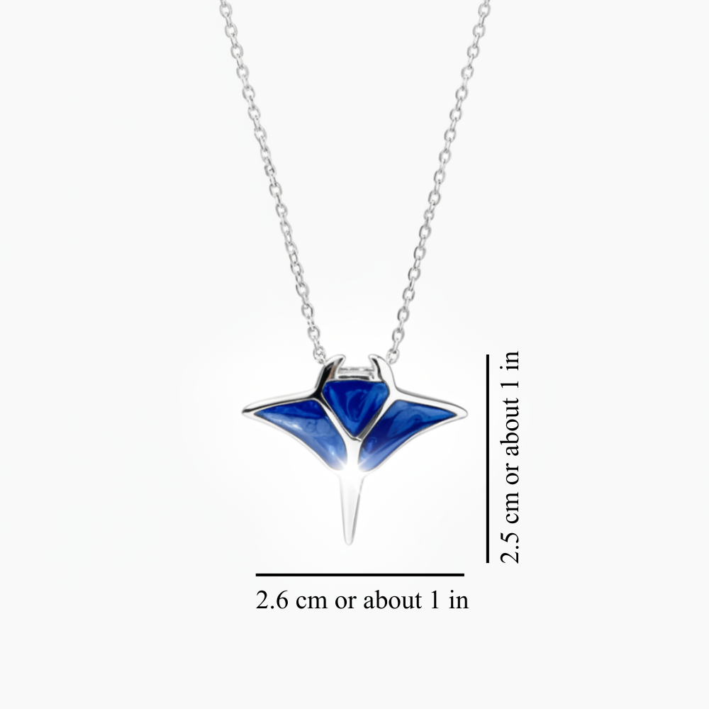🌊 Manta-Ray-Halskette – Elegante Meeres-Atmosphäre