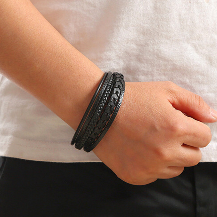 Lederarmband für Herren – robust, stilvoll und zeitlos (1+1 gratis)