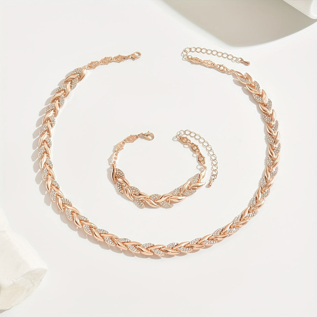Handgefertigtes Set aus Fischschwanz-Halskette und Armband