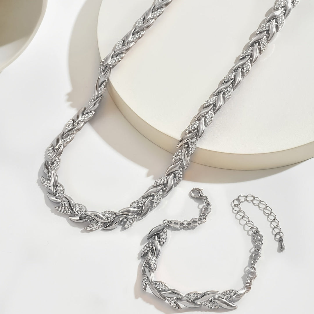 Handgefertigtes Set aus Fischschwanz-Halskette und Armband