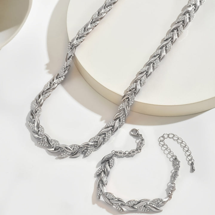 Handgefertigtes Set aus Fischschwanz-Halskette und Armband