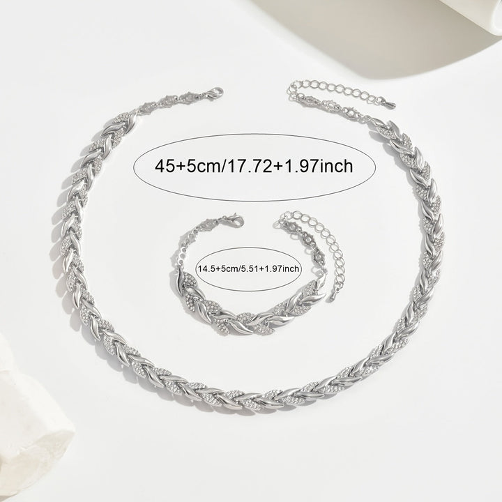 Handgefertigtes Set aus Fischschwanz-Halskette und Armband