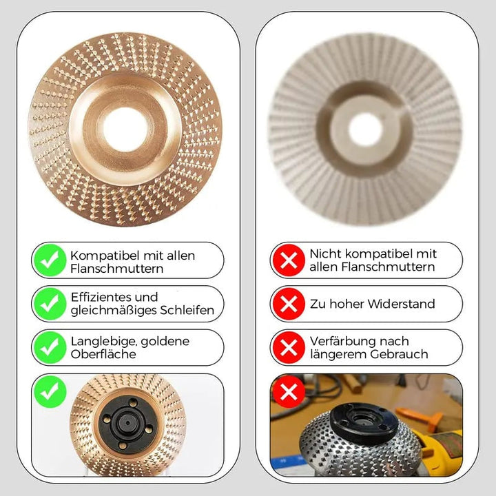 Holzschleifscheiben-Set (3-teilig) – Professionelles Fräsen, Schleifen und Formen