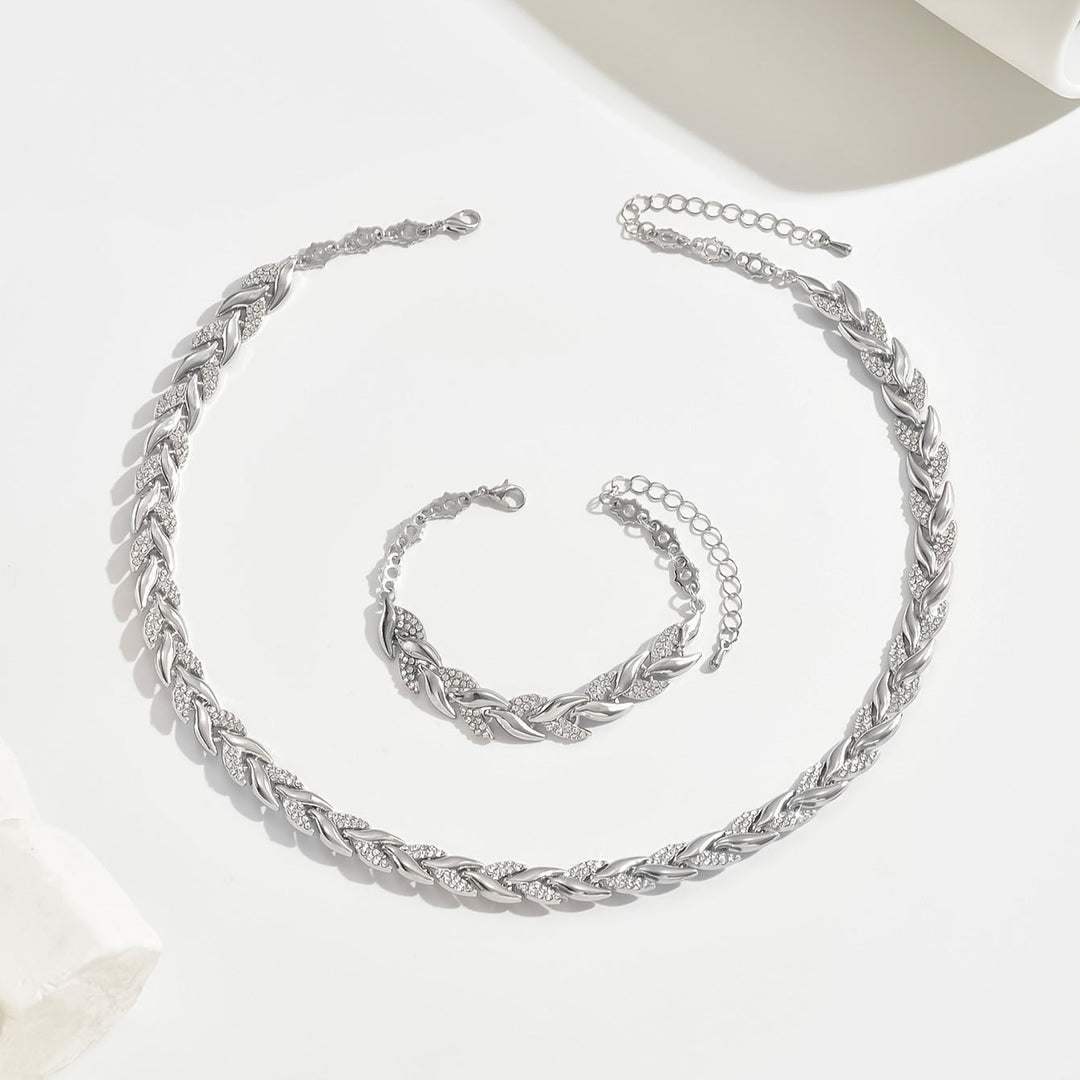 Handgefertigtes Set aus Fischschwanz-Halskette und Armband