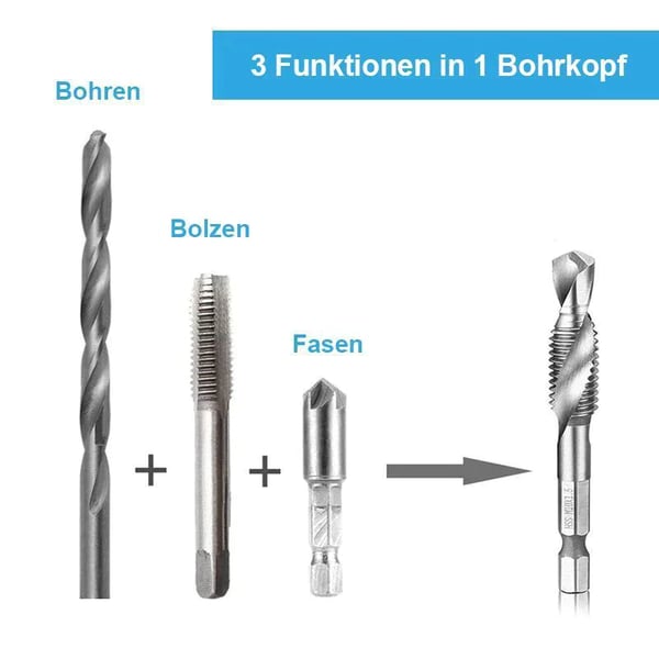 6-teiliges Bohrerset