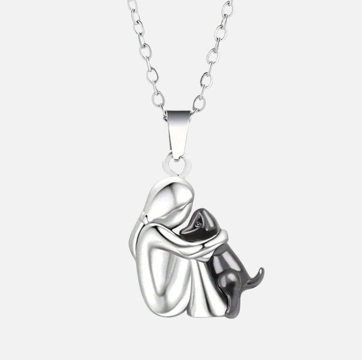 Herzanhänger „Ewige Freundschaft“ – Symbol der Liebe zwischen Mensch und Hund