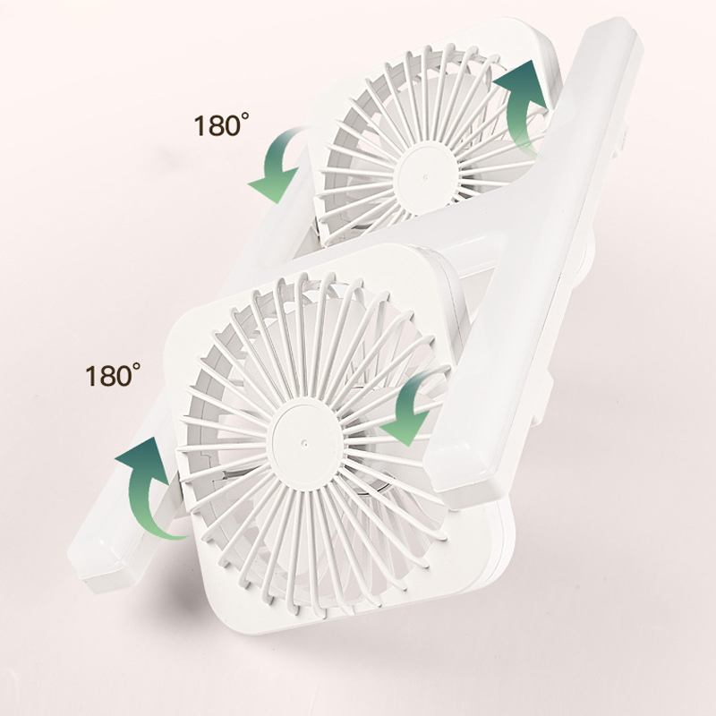 Deckenventilator mit Doppelkopf und LED-Beleuchtung – modernes Design mit Fernbedienung für das Wohnzimmer und das Schlafzimmer